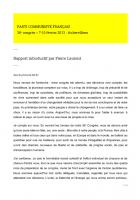 36e congrès - Rapport introductif de Pierre Laurent